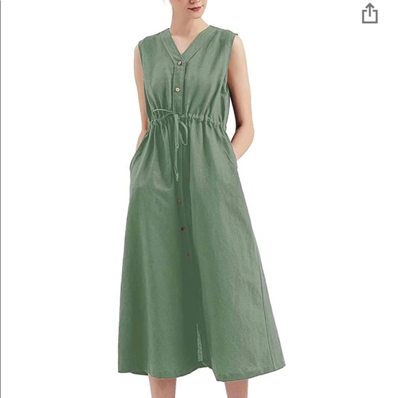 Dresses & Skirts - MEOMUA Women's Linen Dress Summer Button Down